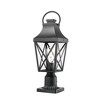 YUHAO Gardens, Yards or Entrances Anti-Rust Waterproof Outdoor Post Light Modern Black(1 PACK) - 4 of 4