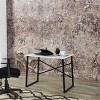 INFURNIC Desks Small Writing Desk with Black Metal Frame and Wooden Top for Modern Teen Bedroom,Sturdy and Durable, Black, 23"*35"*28" - 4 of 4