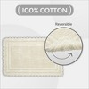 Lilly Crochet Collection 100% Cotton Tufted Reversible 3-Piece Bath Rug Set – Super Absorbent, Machine Washable Bathroom Mats with Crochet Pattern - 3 of 4