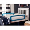 Dream On Me Adjustable Mesh Bedrail Double Pack, Blue - 3 of 4