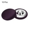 Unique Bargains Blouses Sweater Round Aluminum Cotton Fabric Cloth Covered Buttons 10 Pcs - 3 of 4
