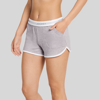 Jockey Generation™ Women's Retro Vibes Ribbed Pajama Shorts - Gray Heather  XS