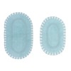 Hampton Crochet Collection Cotton Reversible Tufted Set of 2 Bath Rug Set - Home Weavers - 2 of 4