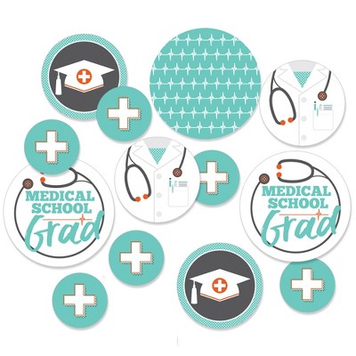 Big Dot of Happiness Medical School Grad - Doctor Graduation Party Giant Circle Confetti - Party Decorations - Large Confetti 27 Count