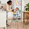 Kinder King 7 in 1 Baby High Chair Convert to Wooden Feeding Chair Removable Tray 5-Point Harness Gray - 2 of 4