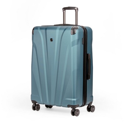 teal hard case luggage