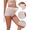 INSPIRE CHIC Women's Full Coverage Maternity Underwear Plus Size High Waisted Ice Silk Invisible Breathable Panties - 3 of 4