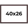 PosterPalooza | Linear Brown Picture Frame - UV Acrylic, Backing Board, Hanging Hardware Included - 2 of 4