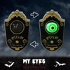 SEVOBAL Party Decorations and Accessories Halloween 7.1' Animatronic Doorbell Sound and Motion Activation Glow-in-the-Dark, Black, 47.2"*2"*7.1" - 3 of 4