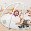 Baby Play Gym & Tummy Time Mat - Soft Cotton Mat with 6 Toys for Boys/Girls - Stylish Activity Playmat for Infant Development & Playroom Decor - 2 of 4