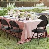 Metal Foldable Chair with and Non-Slip Feet Pads, Pu Party Chairs for Indoors and Outdoors, Room, Dining Room, in 1 Box - 3 of 4