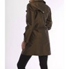 Women's METALLIC DOUBLE BREASTED RAIN JACKET - ANGEL - 2 of 4