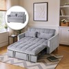Sapphtopaz 52.75" Pull-out Couch Sofa - Convertible Sleeper Sofa Bed with Comfortable Upholstery, Space-Saving Furniture for Living Room, Bedroom - 3 of 3