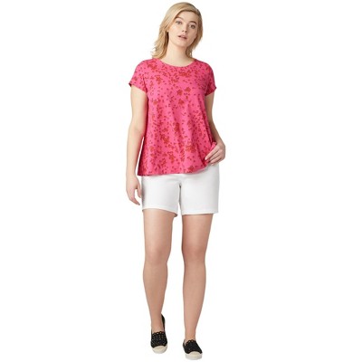 ellos Plus Size Stretch 5-Pocket Shorts
