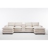 123" Chenille U-Shaped Sectional Sofa with Console, USB & Cup Holders, 6-Seater - 2 of 4