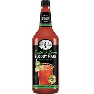 Mr & Mrs T Bold & Spicy Bloody Mary Mix, 1L Bottle, 1 Pack – Premium Cocktail Mixer for Spicy Bloody Marys, Ready to Use - 1 of 4