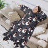 PAVILIA Wearable Blanket with Sleeves and Foot Pockets, Fleece Warm Snuggle Pocket Sleeved Throw for Women Men Adults - 3 of 4