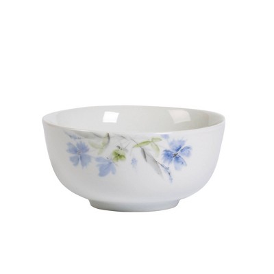 16-Piece White Porcelain Wildflower Dinnerware Set