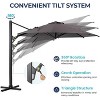 Heynemo Cantilever Umbrella, Large Umbrella, Patio Umbrella with Base & 360° Rotation & Tilt Adjustment, Heavy Duty Offset Deck Umbrella - 2 of 4