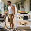 Nasitip Silver Stainless Steel Work Table with 3 Shelves and Optional Wheels, Commercial Prep Table for Kitchen, Garage, Restaurant - 2 of 4