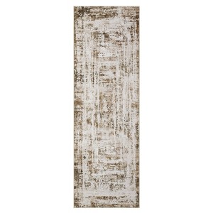 COZONY Washable Abstract Area Rug with Non-Slip Backing, Foldable Distressed Low Pile Carpet for Living Room and Bedroom - 1 of 4