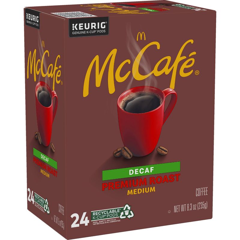 24ct McCafe Premium Roast Decaf Keurig K-Cup Coffee Pods Decaffeinated Medium Roast, 4 of 13