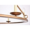 Elegant Lighting Maine Collection Chandelier D32.4 H23.25 Lt:6 Burnished Nickel Finish - 3 of 4