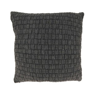 Saro Lifestyle Textured Waffle Weave Down Filled Pillow - 1 of 4