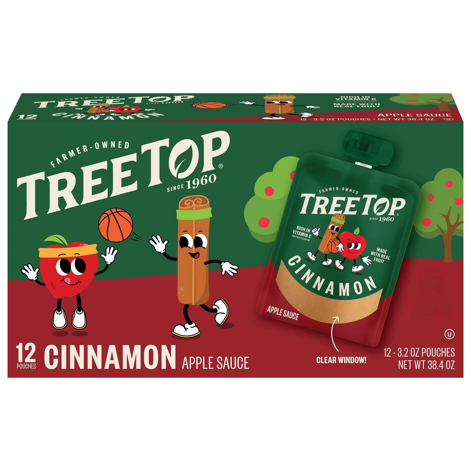 Tree Top Cinnamon Apple Sauce Pouches - 38.4oz/12pk