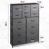 16-Drawer Tall Fabric Dresser Storage Tower with Steel Frame, Chest of Drawers Organizer Unit - 4 of 4