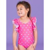 RuffleButts Girls UPF50+ Butterfly One Piece Swimsuit - 3 of 4