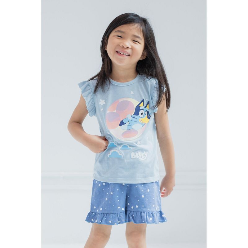 Bluey Girls T-Shirt and French Terry Shorts Outfit Set Toddler , 2 of 8