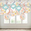 Big Dot of Happiness Groovy Graduation Hippie Decorations Hanging Swirls - Set of 40 - 3 of 4