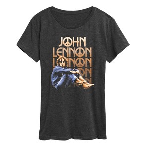 Women's - John Lennon - Vintage Look Short Sleeve Graphic T-Shirt - 1 of 4
