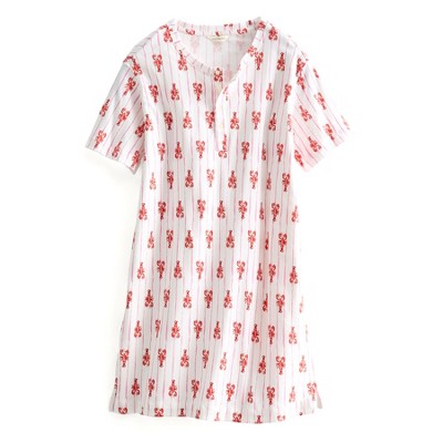Vera Bradley Women's Outlet Cotton Henley Night Dress
