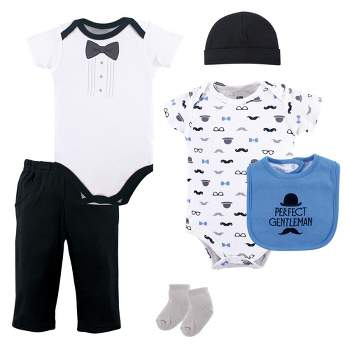 Hudson Baby Infant Boy Cotton Layette Set, Perfect Gentleman