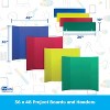 Flipside Products Corrugated Project Boards & Headers Set, 36" x 48", Assorted Colors, 24 Sets - 2 of 3