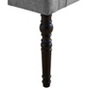 PAGED 48 Inch Ottoman Bench Modern Wooden Upholstered Dining Bench with Turned Legs, End of Bed Footrest for Living Room, Bedroom, Entryway - 4 of 4