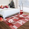 Christmas Area Rug Christmas Patchwork Pattern Floor Cover - 4 of 4