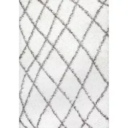 nuLOOM Alvera Easy Shag Area Rug - White (4' X 6')