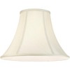 Imperial Shade Set of 2 Bell Lamp Shades Cream Medium 7" Top x 16" Bottom x 12" High Spider Replacement Harp and Finial Fitting - 3 of 4