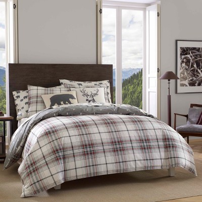 Charcoal Adler Plaid Comforter Set (Twin) - Eddie Bauer