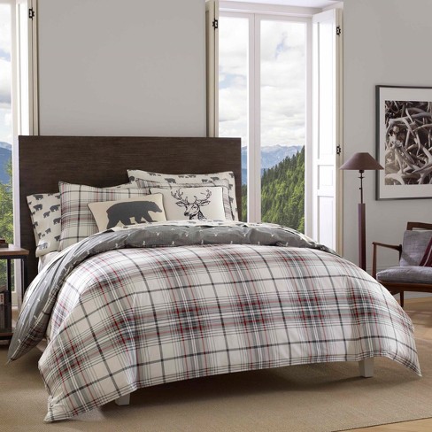 Alder Plaid Comforter Set Charcoal Eddie Bauer Target