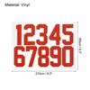 Unique Bargains 0 - 9 Adhesive Number Reflective Mailbox Numbers Sticker Red 5 Set - 2 of 4