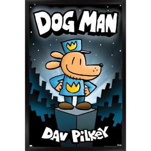 Trends International Dog Man - Book Cover (2016) Framed Wall Poster Prints - 1 of 4