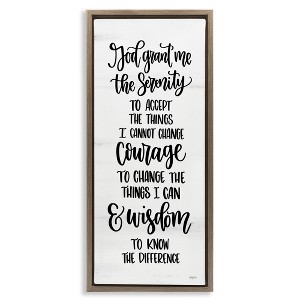 Stupell Industries Religious Serenity Courage & Wisdom, 11" x 25" - 1 of 4