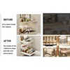 Kitchen Pull Out Cabinet Organizer Fixed With Adhesive Film, Heavy Duty Storage and Organization Slide Out Pantry Shelves Sliding Drawer Pantry Shelf - 4 of 4