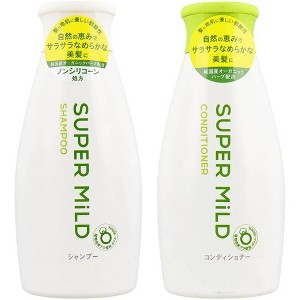 Super Mild By Shiseido Shampoo Green S (8 oz) & Conditioner (7.4 oz) DUO SET Removes dullness on skin | Hair KIT - 1 of 4