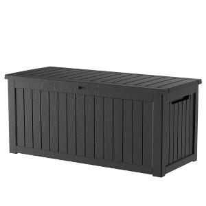 Chic Crate - 57.5'' W 230 Gallons Water Resistant Resin Lockable Deck Box - 1 of 4