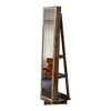 DOMETOUR Full Length Mirror 360° Swivel Jewelry Cabinet - 3 of 4